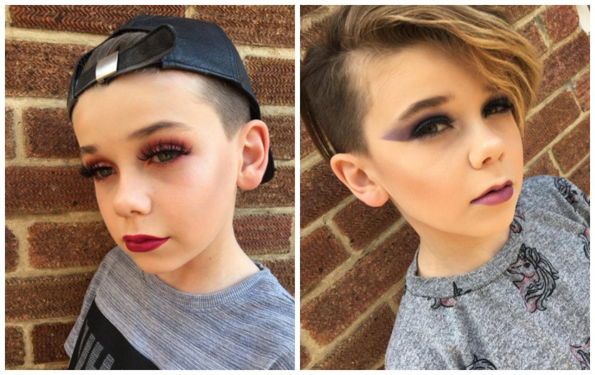 10-latek zmienia się nie do poznania z pomocą… makijażu! Wizażyści są pod wrażeniem!
