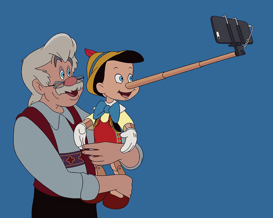 Disney Pinokio Selfie