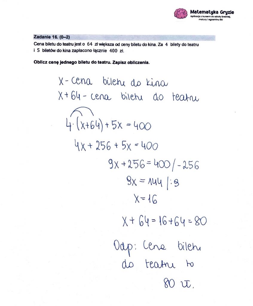 Egzamin ósmoklasisty 2023 matematyka odpowiedzi